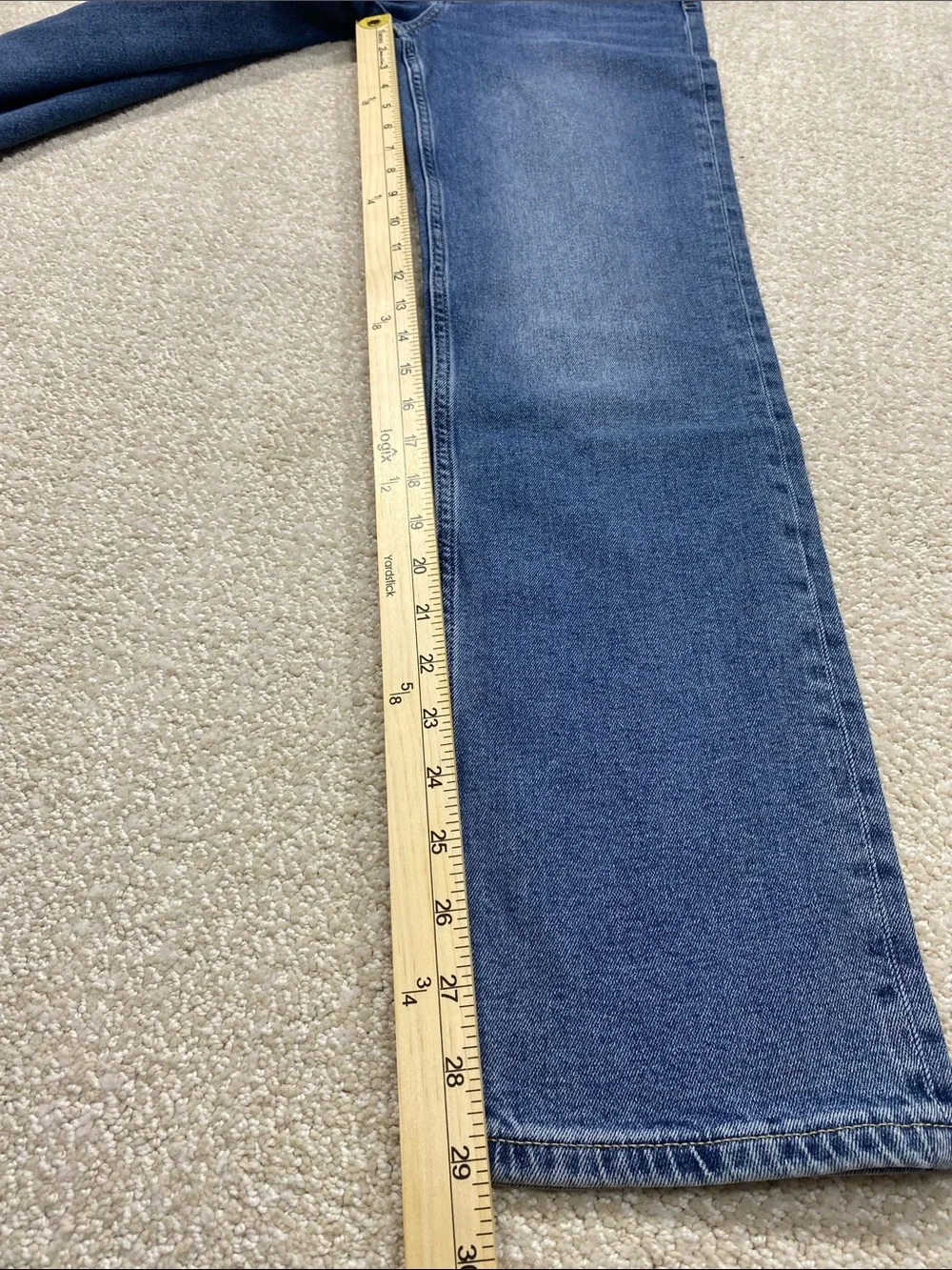 Rails Straight-Leg Jeans in Light Blue Wash High rise straight Size 24 100%Cott